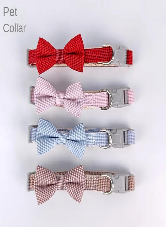 KittuPet Quick Release Cat Collars, Soft Kitten Collars with Detachable Bow Tie Lightweight Kitten Collars (Pink) - Image 3